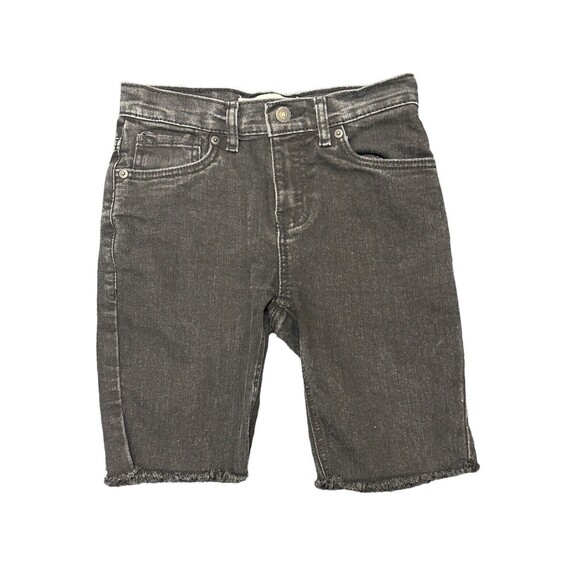 Levis 511 Slim‎ Women’s Black Cutoff Denim Jean Shorts Size 12R Waist 26 EUC - Picture 1 of 7